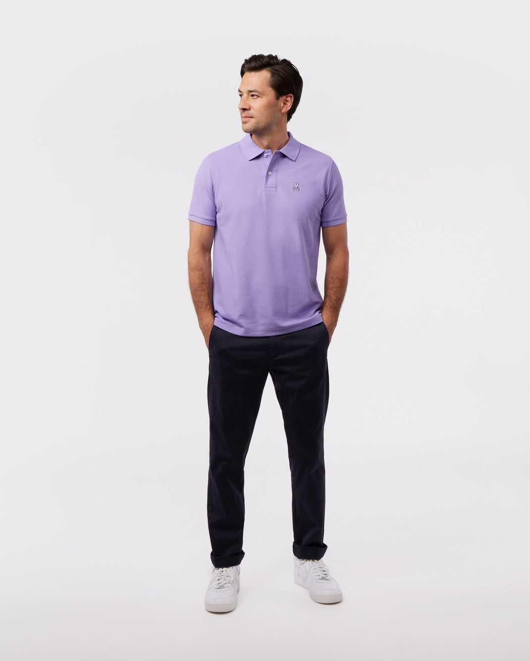 Polos Psycho Bunny Classic Pique Polo Lavande Violette Homme | WAV-26143966